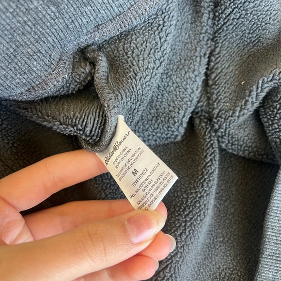 Eddie Bauer Gray Crewneck Sweatshirt Men's Medium Cotton Blend - Picture 5 of 5
